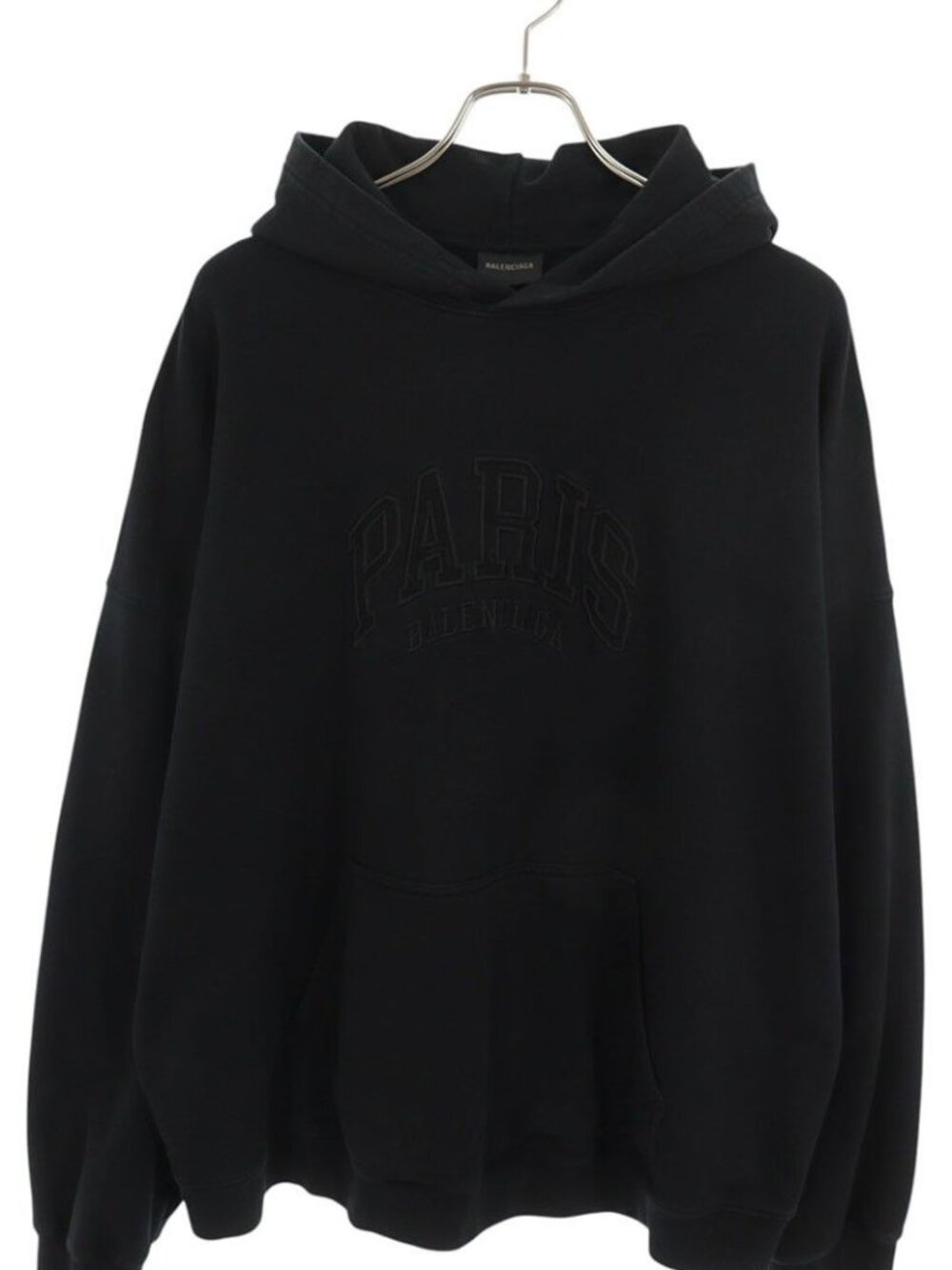 Balenciaga Paris Logo Embroidery Pullover Hoodie